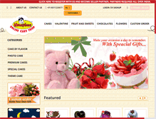 Tablet Screenshot of honeybeecake.com